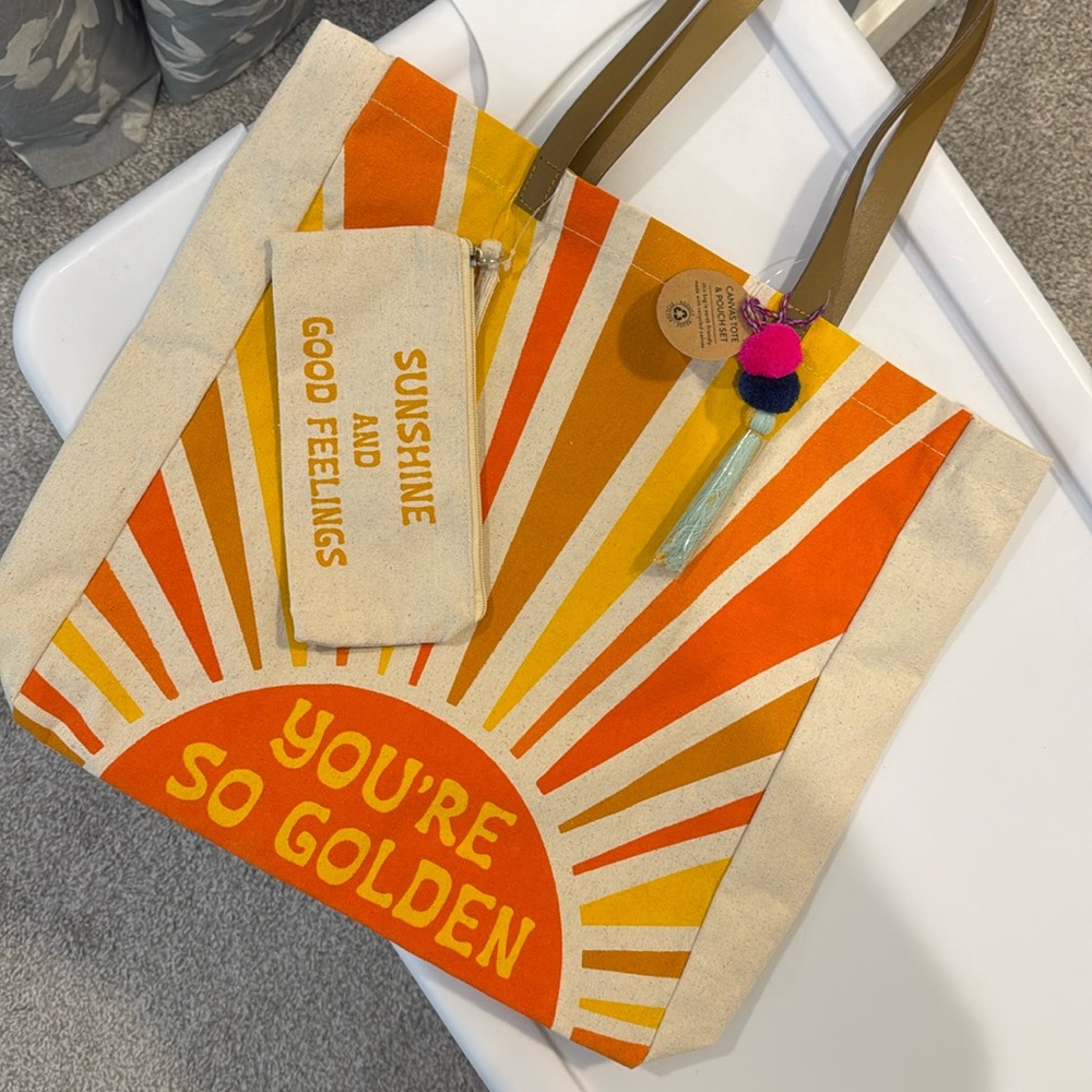 Your so golden canvas beach/tote bag